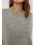 Kadın Bisiklet Yaka Triko Süveter Gri 5