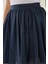 Kadın Volanlı Mini Etek Lacivert 5