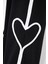 Kadın Kalp Detaylı Pantolon Black 3