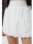 Kadın Mini Şortlu Balon Etek White 4