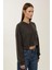 Kadın Relax Fit Kapüşonlu Sweatshirt Grey 3