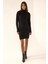 Kadın Dokulu Triko Mini Elbise Black 3