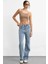 Kadın Askılı Crop Basic Kısa Bluz Brown 3