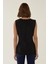 Kadın Siyah Peplum Üst Black 4