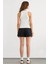 Kadın Mavi Renk Halter Yaka Basic Tank Top White 4