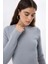 Kadın Temel Örme Üst Grey 6