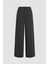 Kadın Yüksek Bel Düz Paça Pantolon Black 1