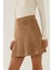 Kadın Triko Mini Etek Kestane Kahvesi 2