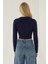 Kadın Temel Örme Üst Blue 4