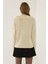 Kadın Dokulu V Yaka Triko Hırka Natural 4