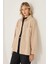 Kadın Oversized Kadife Ceket Natural 3