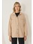 Kadın Oversized Kadife Ceket Natural 4