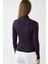 Kadın Dik Yaka Büzgü Detaylı Sandy Bluz Purple 5