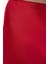 Kadın Yüksek Bel Saten Midi Etek Red 5