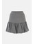 Kadın Balon Mini Etek Gri 1