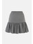Kadın Balon Mini Etek Gri 3