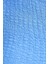 Kadın Dokuma Kumaşlı Yuvarlak Yaka Kısa Kollu Kırpılmış Üst Blue 4
