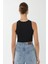 Kadın Basic Bisiklet Yaka Body Siyah 7