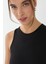 Kadın Basic Bisiklet Yaka Body Siyah 8
