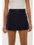 Kadın Kemerli Mini Şort Etek Blue 2