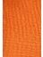 Kadın Dokuma Kumaşlı Yuvarlak Yaka Kısa Kollu Kırpılmış Üst Orange 4