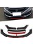 Seat Leon 2020+ Kırmızı Şeritli Renkli Ön Ek Ön Lip Piona Black 4 Prç 1