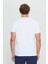 Erkek Beyaz %100 Pamuk Slim Fit Dar Kesim V Yaka Tişört 9
