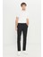 Erkek Siyah Slim Fit Rahat Kesim Beli Bağlamalı Yan Cepli Jogger Pantolon 2
