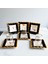 Lale Motifli Kare 6'lı Siyah-Beyaz Çay Bardağı Takımı - Sudedi Home 1