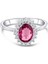 1.54 Karat Pırlanta Rhodolite Yüzük, Gerçek Pırlanta, Sertifikalı Mücevher 1