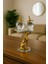 Kristal Cam Elmalar ve Gold Renkli Panter Figürlü Dekoratif Stand 4