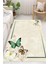 Dijital Baskılı Kelebek Desenli Dekoratif Kaymaz Taban Yıkanabilir Halı Salon Halısı Yolluk 2