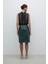 Önü Fermuarlı Midi Boy Etek Yeşil K2615044_012 2