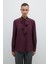 Çıkarılabilir Fular Detaylı Gömlek Bordo K2613503_008 3