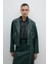 Fermuar ve Çıtçıt Detaylı Kruvaze Ceket Yeşil K2616002_012 1