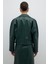 Fermuar ve Çıtçıt Detaylı Kruvaze Ceket Yeşil K2616002_012 2