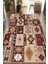 Dijital Baskılı Dekoratif Kaymaz Taban Yıkanabilir Kilim Desen Salon Halısı Yolluk 2
