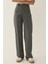 Kadın Yüksek Bel Straight Kumaş Pantolon Grey 2