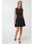 Kadın Fiyonk Detaylı Fitted Mini Dress Black 2