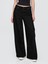 Kadın Siyah Mid Rise Ultrasoft Baggy Jean Pantolon 5