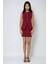 Kadın Yüksek Bel Dordo Mini Kalem Etek Red 3