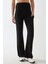 Kadın Yüksek Bel Geniş Paça Krep Pantolon Black 3