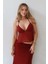 Kadın Gabrielle Derin V-Yaka Bluz Red 1