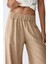 Kadın Geniş Paça Lastikli Pantolon Natural 4