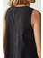 Kadın Mixray Collection Bisiklet yaka, kolsuz A-Form Maxi Elbise Black 6
