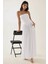 Kadın Sofie Straplez Vücuda Oturan Sandy Maxi Elbise White 6