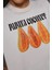 Kadın Kadın %100 Pamuk Bisiklet Yaka Oversize Beyaz Baskılı T-Shirt Orange 4