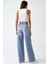 Kadın Baggy Kalıp Denim Jeans Açık Mavi Denim 3