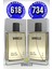 Parfüm 618 Erkek Oriental 50 Ml + 734 Erkek Oriental 50 Ml Edp 1