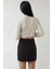 Kadın Pika Collection Cep Detaylı Mini Etek Siyah 4